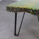Unique Handmade Green Epoxy Fusion Bench, 1990s