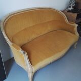 Sofa basket Louis Philippe mustard