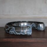 Ceramic jardinière signed Blain Francoise, pottery La Borne, centre of your