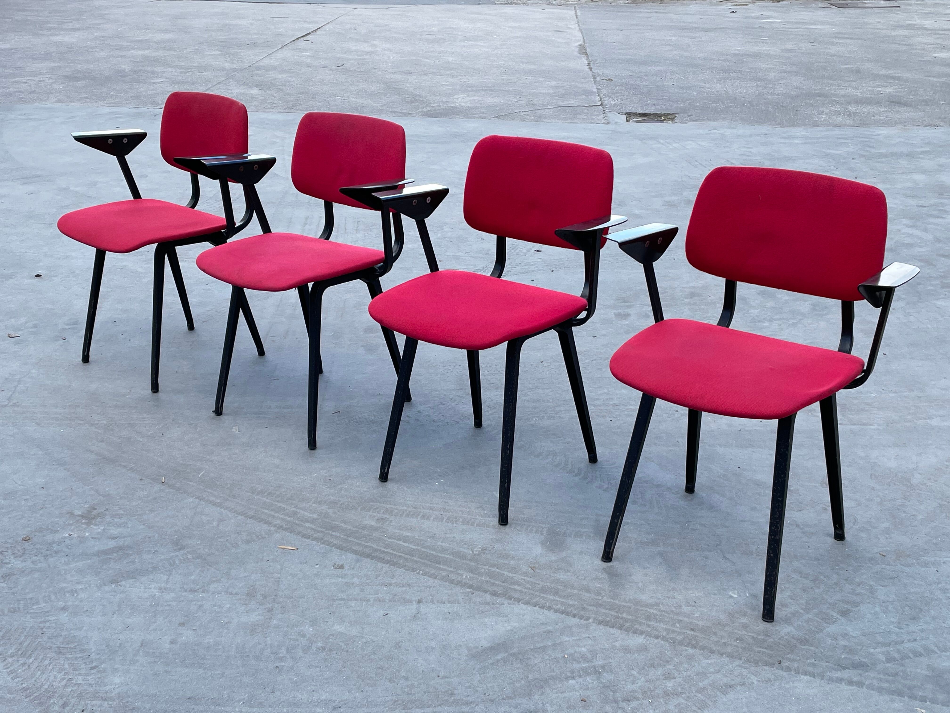 Lot de 4 chaises Revolt par Friso Kramer pour Ahrend de Cirkel