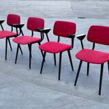 Set of four vintage Revolt chairs by Friso Kramer for Ahrend de Cirkel