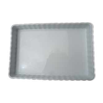 Large rectangular flat Limoges