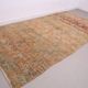 Peach Vintage Moroccan Rug 190 x 352 cm - Berber Wool Rug - Handmade Rug