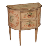 Half-moon commode in painted wood from the 60s