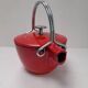 The Staub red enamelled cast iron teapot.