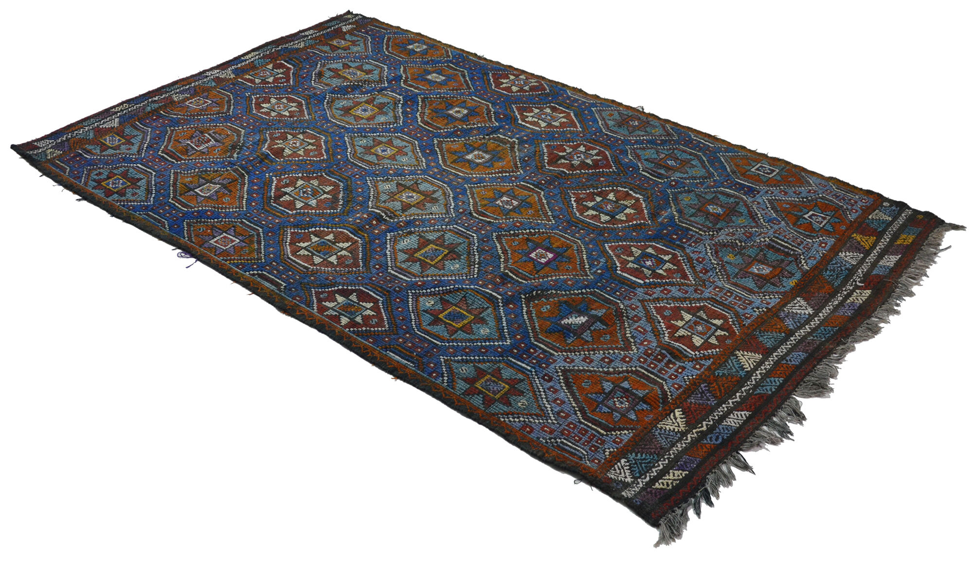 Anatolian handmade kilim rug 290 cm x 176 cm