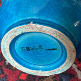 Cracked Art Deco ceramic vase Francis Bichoff