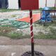 Mailbox us metal red
