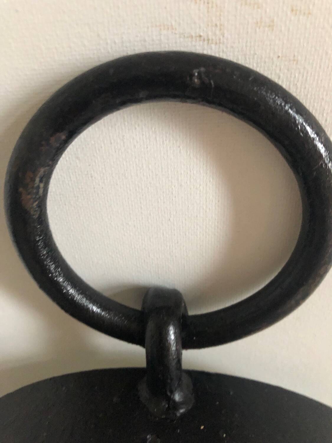 Large Brutalist Wrought Iron Mirror