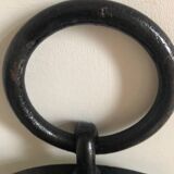 Large Brutalist Wrought Iron Mirror