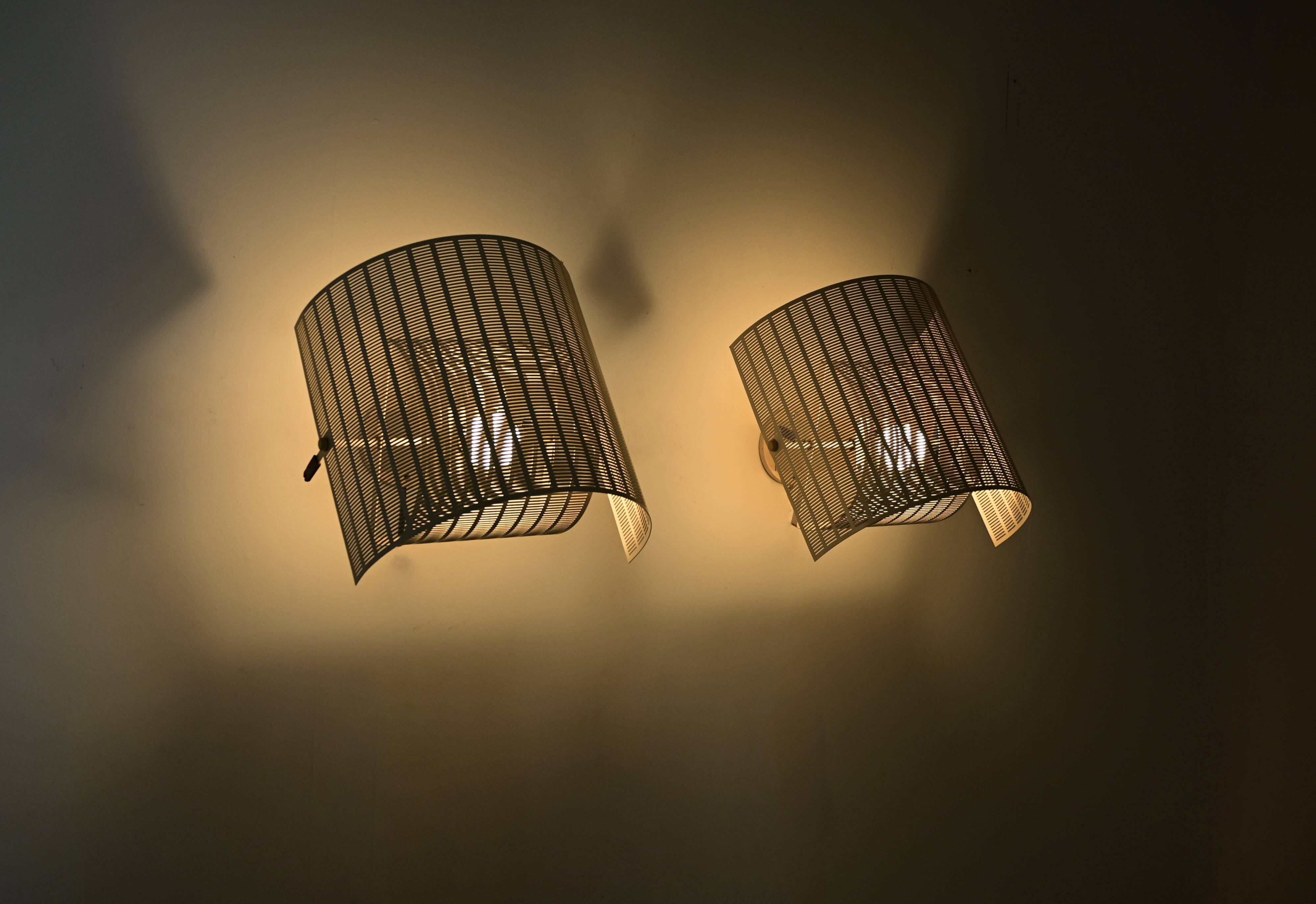Pair of Shogun Wall Sconces by Mario Botta for Artemide, 1980