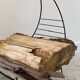 Magazine rack vintage log holder