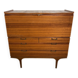 Mid-Century Retro Vintage Teak Bureau / Desk by Meredew 1960  Large Writing