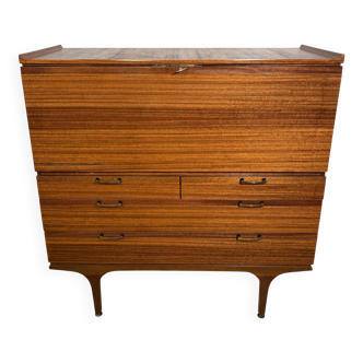 Mid-Century Retro Vintage Teak Bureau / Desk by Meredew 1960  Large Writing