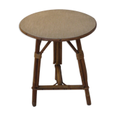 Side table vintage rattan