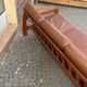 Scandinavian teak and leather sofa from the 70s