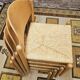 4 straw chairs in the vintage Charlotte Perriand 1970 style