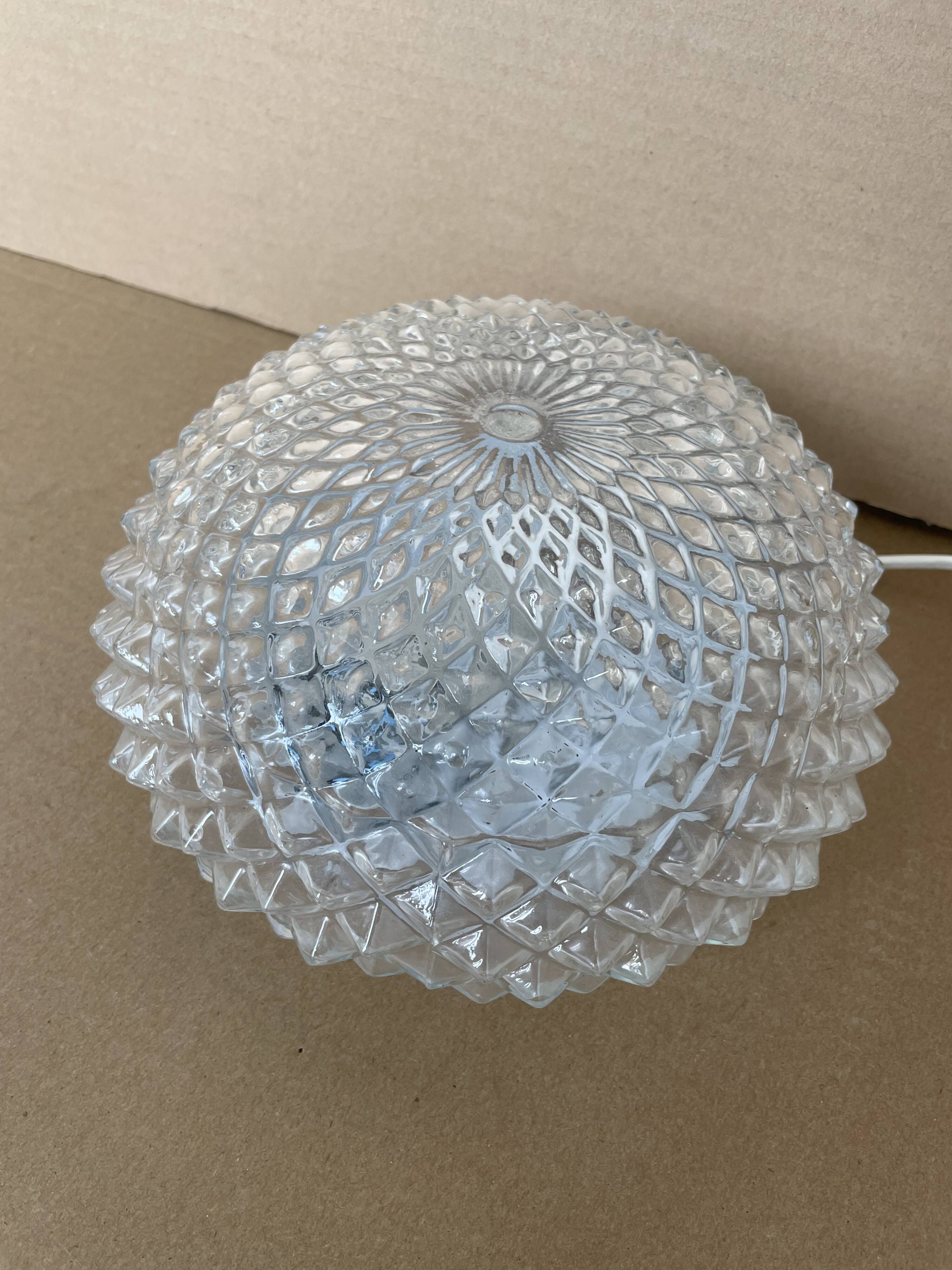Vintage glass ceiling or wall light