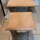 Air-glued solid wood nesting table
