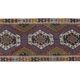 Vintage Turkish kilim, handwoven, 150x363 cm.