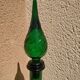 Large Italian bottle green empoli twisted