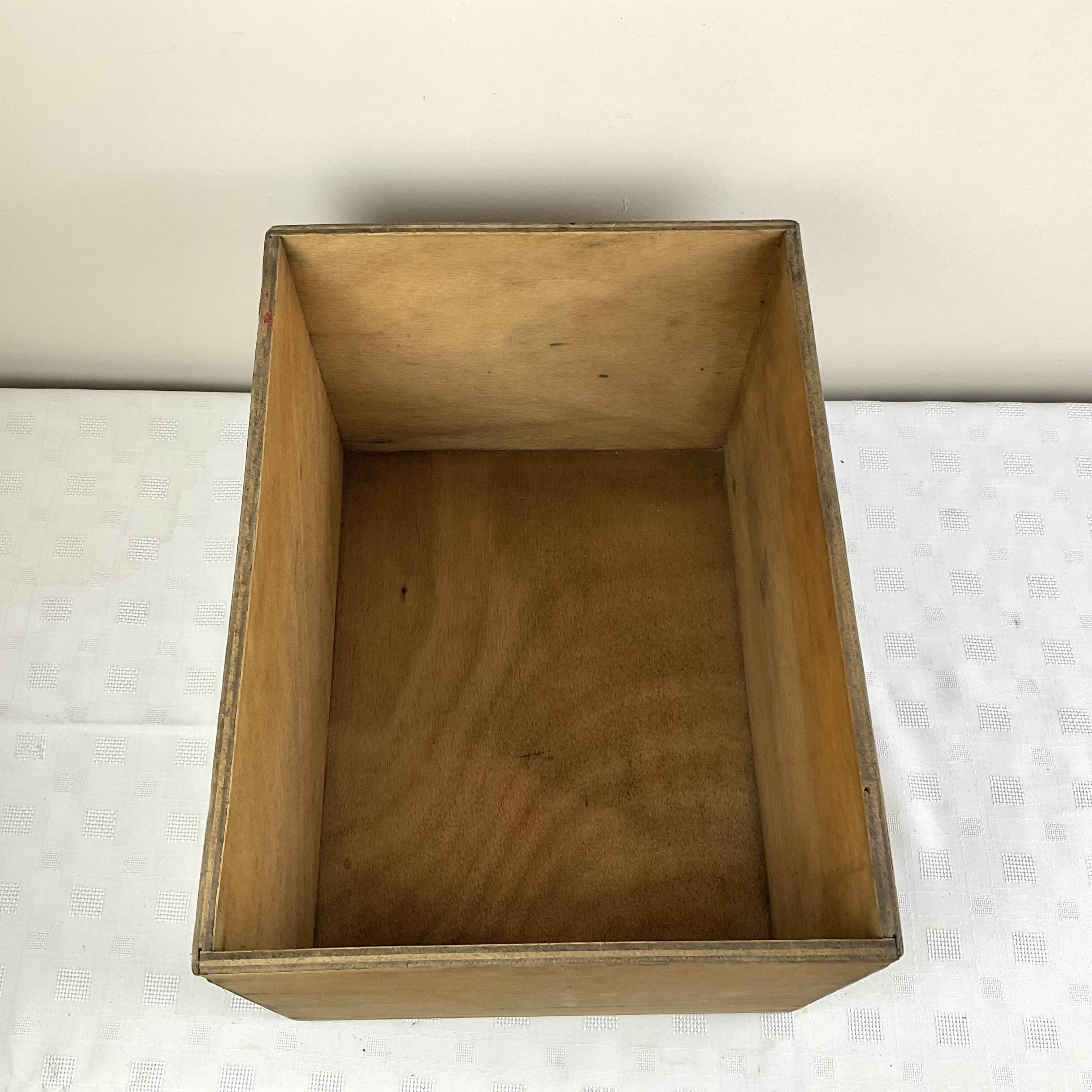 Old large wooden box