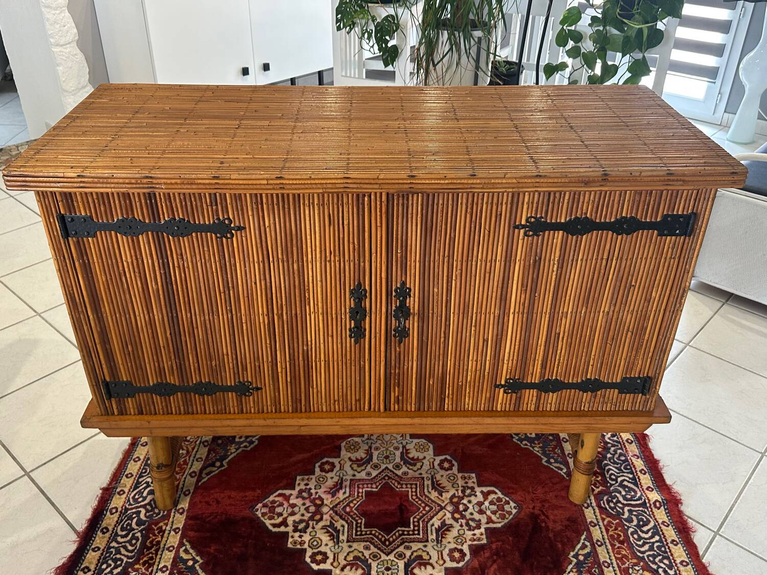 Enfilade Rattan by Adrien Audoux & Frida Minet 1960