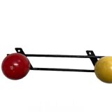 Metal coat rack in the style of Féraud