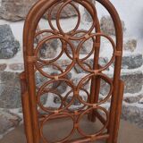 Rattan bottle holder