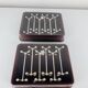 12 space age silver-plated knife rests by WMF, 1970