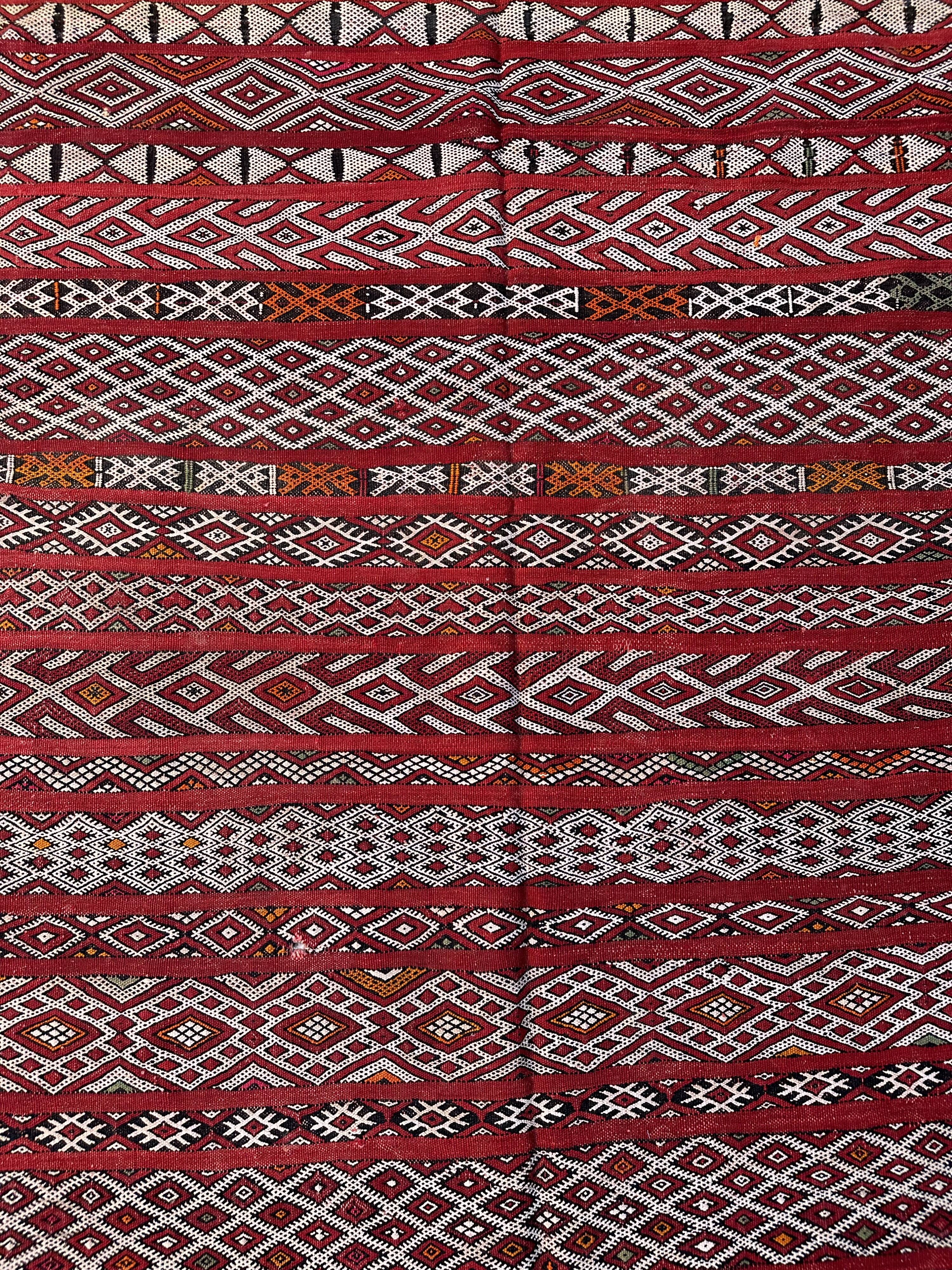 Moroccan Kilim Zemmour Rug - 290 x 157 cm