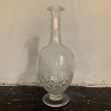 Old chiseled glass carafe