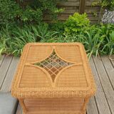 Rattan coffee table 1980
