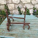 Pair of bedside tables cast iron 60s horse