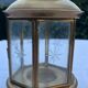 Vintage brass candle holder lantern