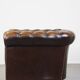 Classic Genuine Leather English Chesterfield Armchair in Good Condition