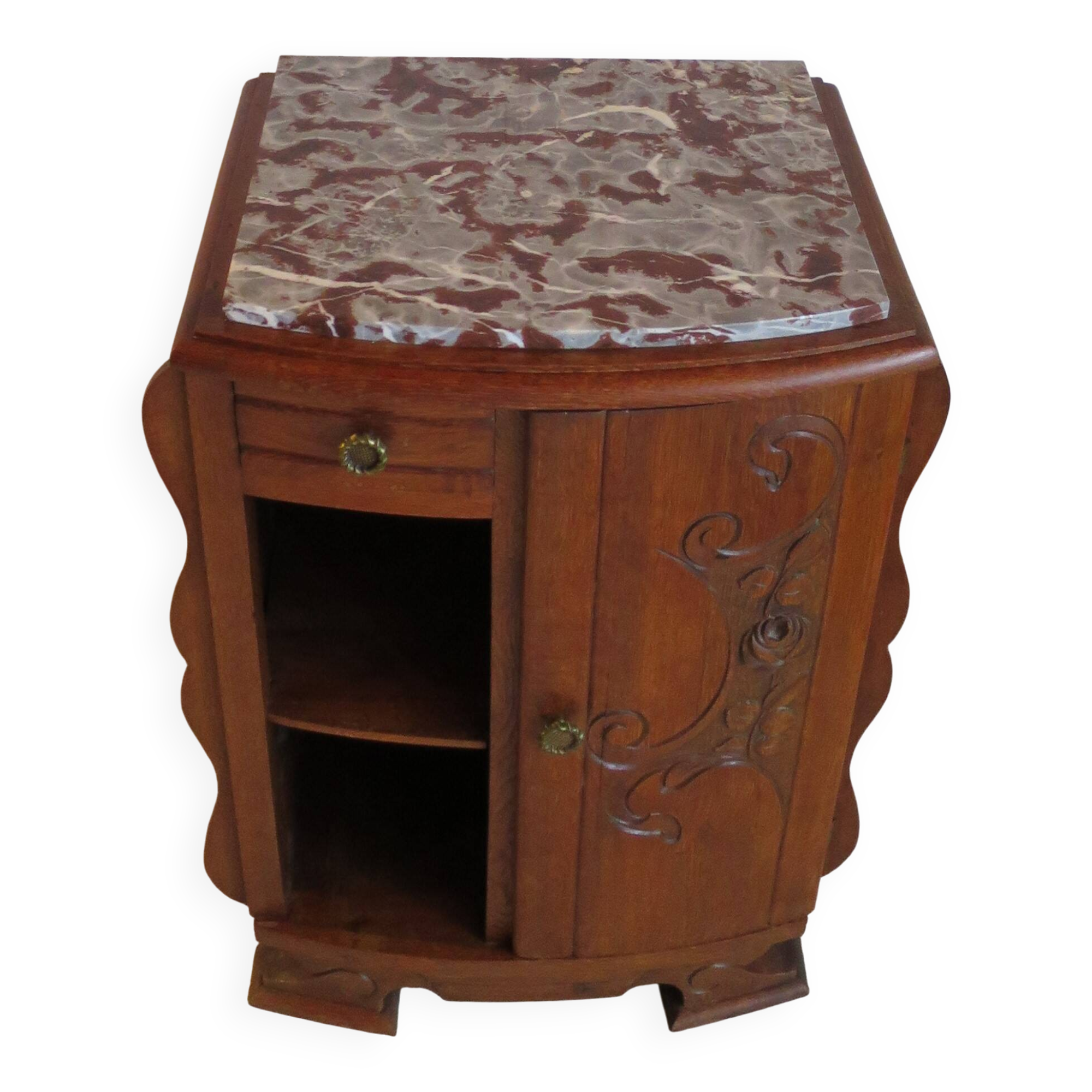 Bedside table - occasional furniture - Art Deco - 1 door - 1930s