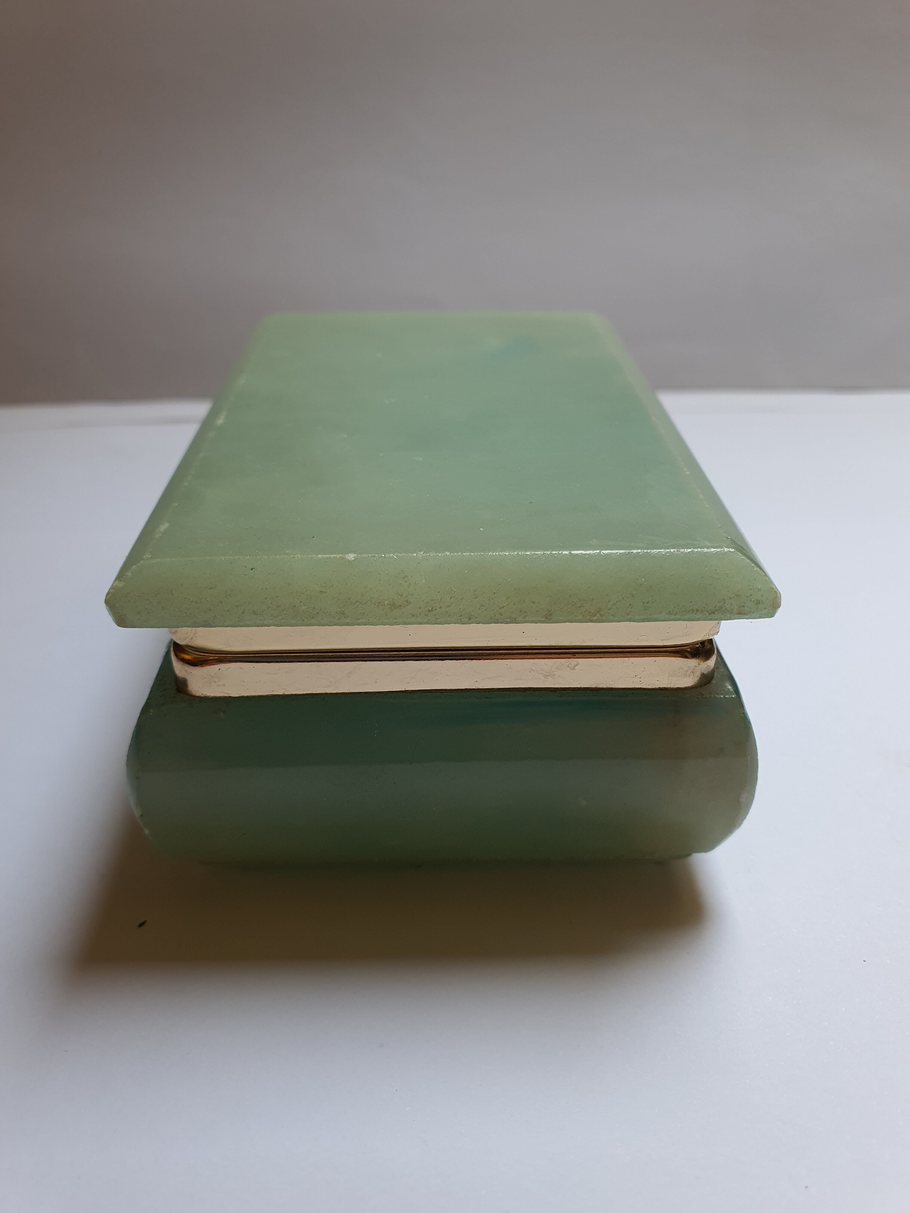 Vintage onyx marble jewelry box