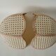 Pair of lotus cane wall lights from the 50s and 60s