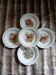 5 antique deep plates in porcelain