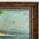 Oil on canvas The Pointe de Bacon in Antibes by M. Desgardins
