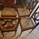 4 chaises lyre Louis XVl cannées