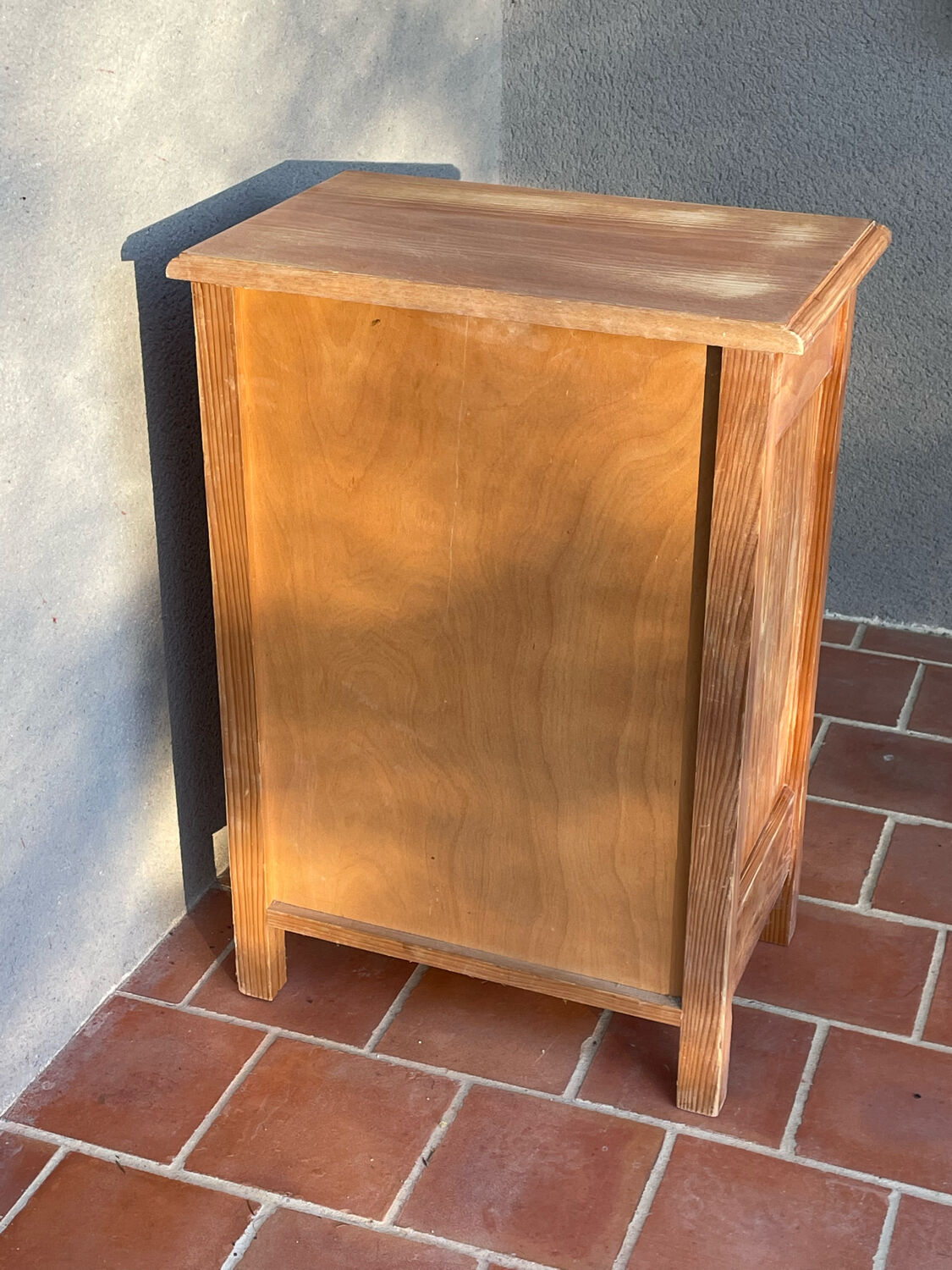 Vintage pine bedside table