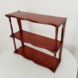 Vintage turned wood wall shelf