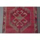 Vintage Turkish Hand-Knotted Wool Cotton Pink Runner Rug 95x309