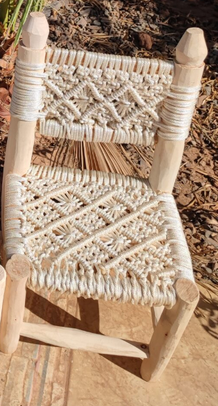 Macramé children's chair