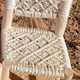 Chaise enfant macramé