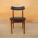 Vintage Scandinavian teak and skai chair