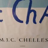 Affiche lithographiée de marc chagall