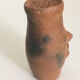Artisanal terracotta terracotta salt shaker character head sculpture